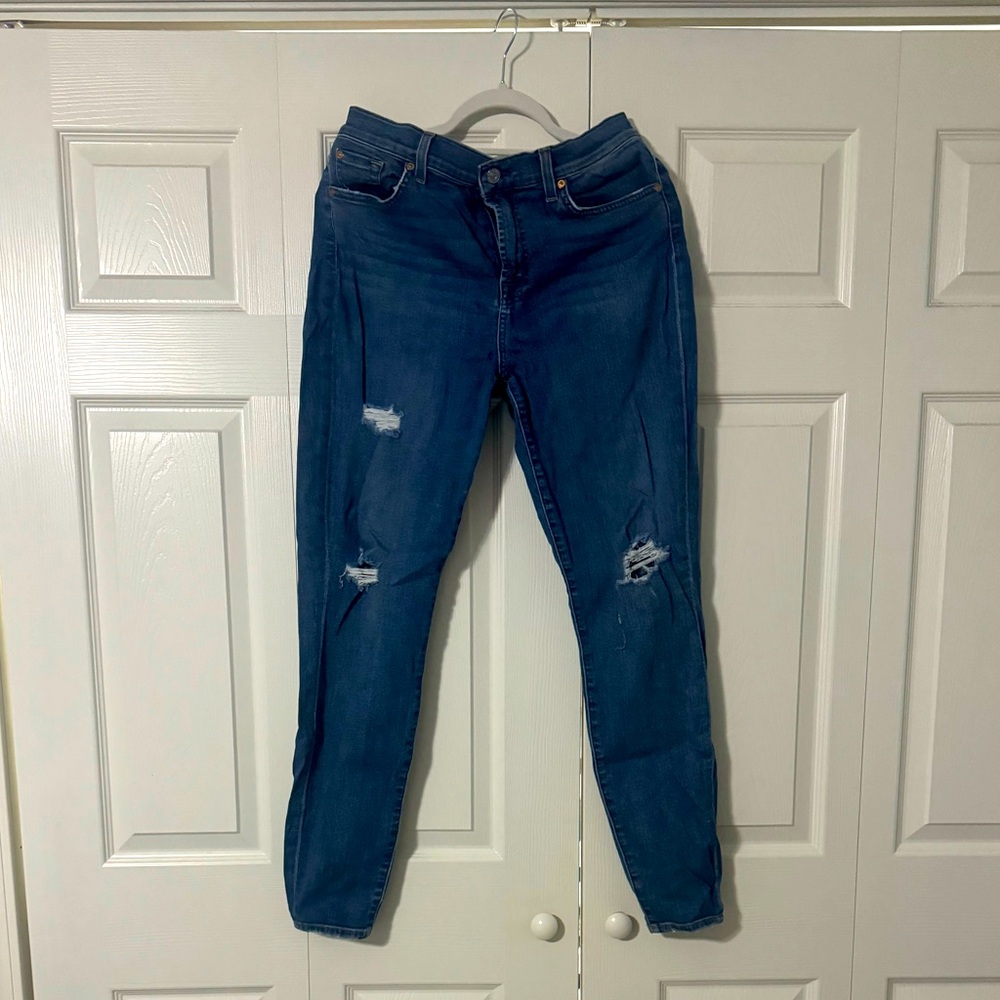 7 For All Mankind – Gwenevere High Waist Skinny Jeans